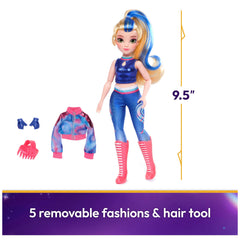 Isabel doll wearing banded top and cropped jacket inspires storytelling adventures