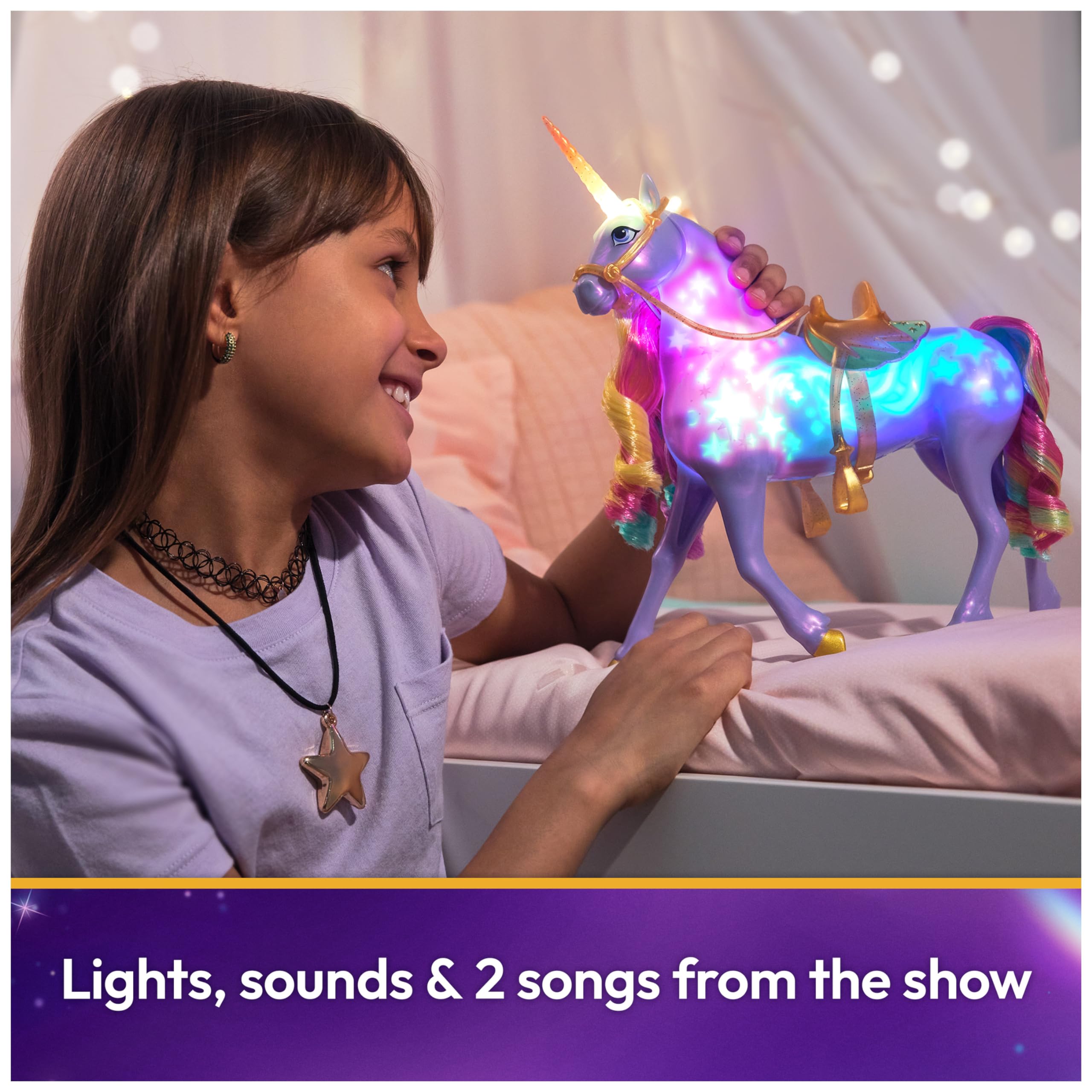 Rainbow Light-up Wildstar plays songs in English, French, and Spanish