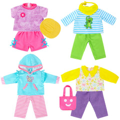 UNICORN ELEMENT 18-inch doll hoodie set for easy dress-up play