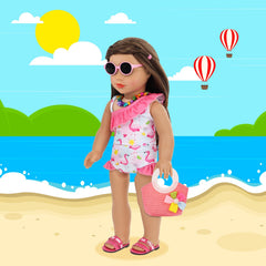 UNICORN ELEMENT 18-inch doll hairbands and necklaces image: mix-and-match accessories.