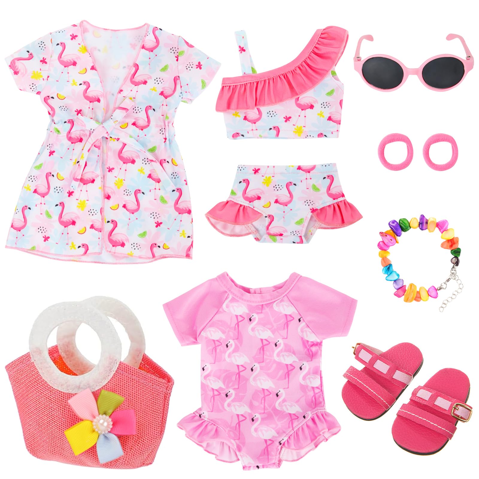 UNICORN ELEMENT 18-inch doll swimsuits image: versatile pretend play outfits.