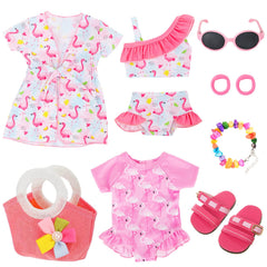 UNICORN ELEMENT 18-inch doll swimsuits image: versatile pretend play outfits.