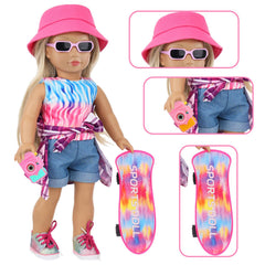 UNICORN ELEMENT sunglasses for 18-inch dolls, chic accessory for sunny pretend days