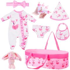 UNICORN ELEMENT bassinet for dolls, portable carrier for pretend play.