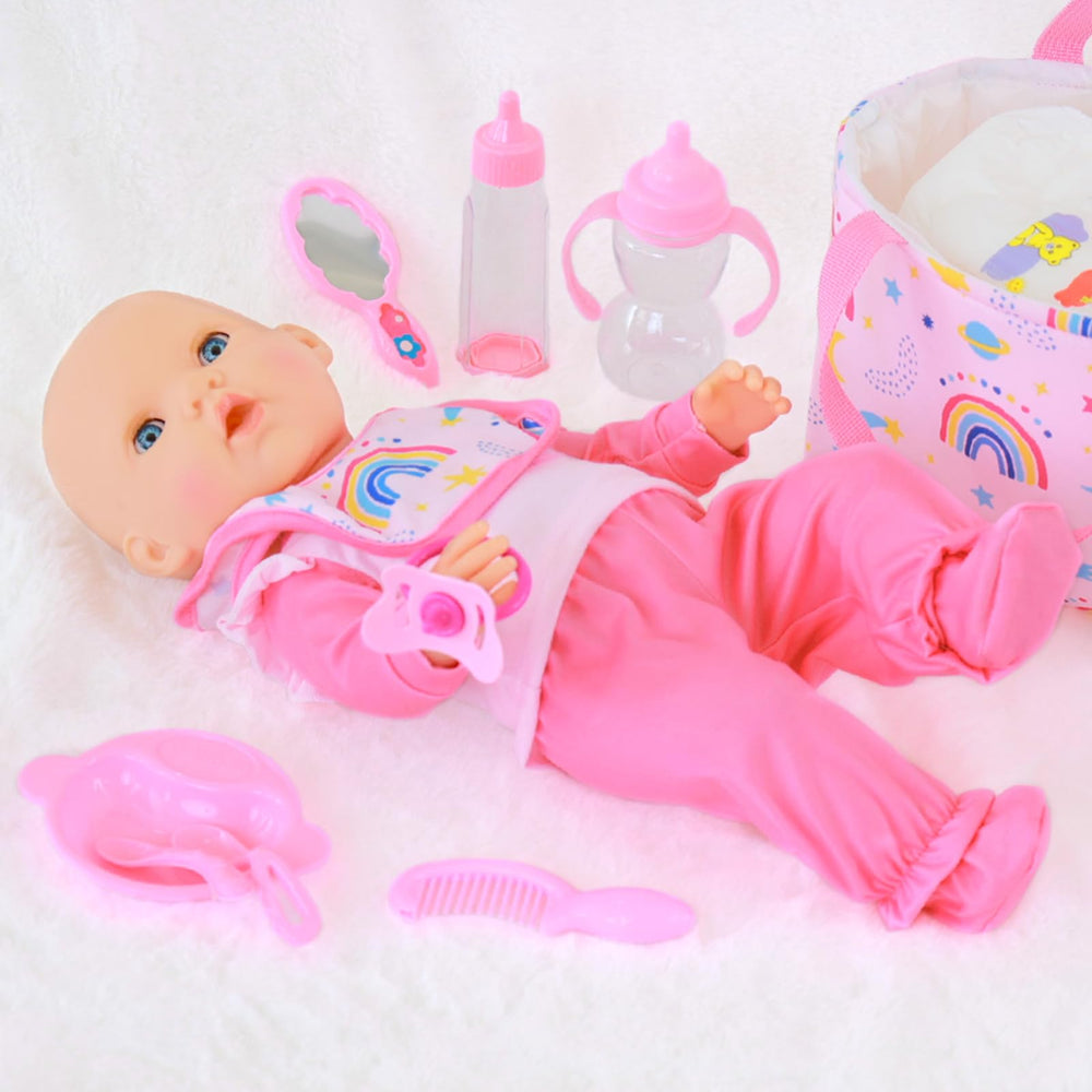 UNICORN ELEMENT dinner plate for mealtime role-play with dolls.