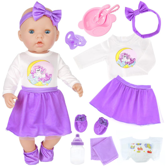 UNICORN ELEMENT doll diaper for care routines during play