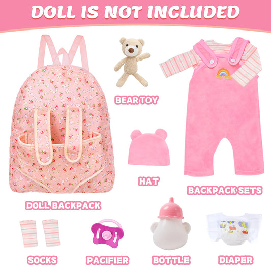 UNICORN ELEMENT two strap sets for versatile doll styling