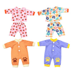 UNICORN ELEMENT floral-print outfit for 10-12 inch dolls enhances imaginative play with bright colors