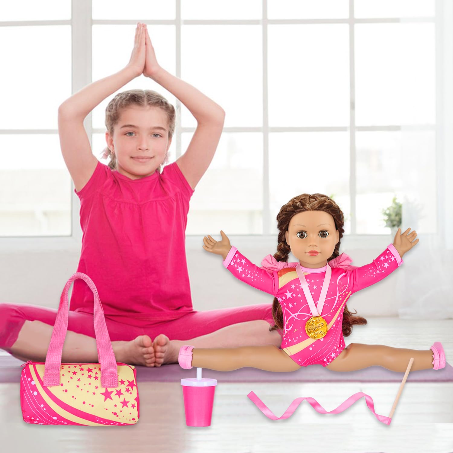 UNICORN ELEMENT gymnastics ribbon enhances pretend training sessions