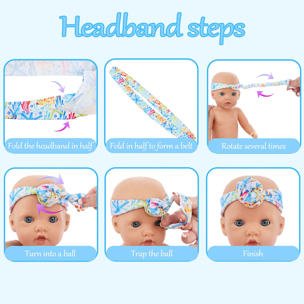 UNICORN ELEMENT matching headbands complete outfits with comfy, adjustable fit