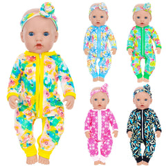 UNICORN ELEMENT leaf-pattern jumpsuit adds playful charm for imaginative doll play