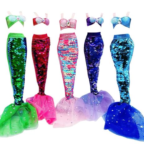 UNICORN ELEMENT pink mermaid swimsuit for 11.5-inch dolls, ideal for dress-up play
