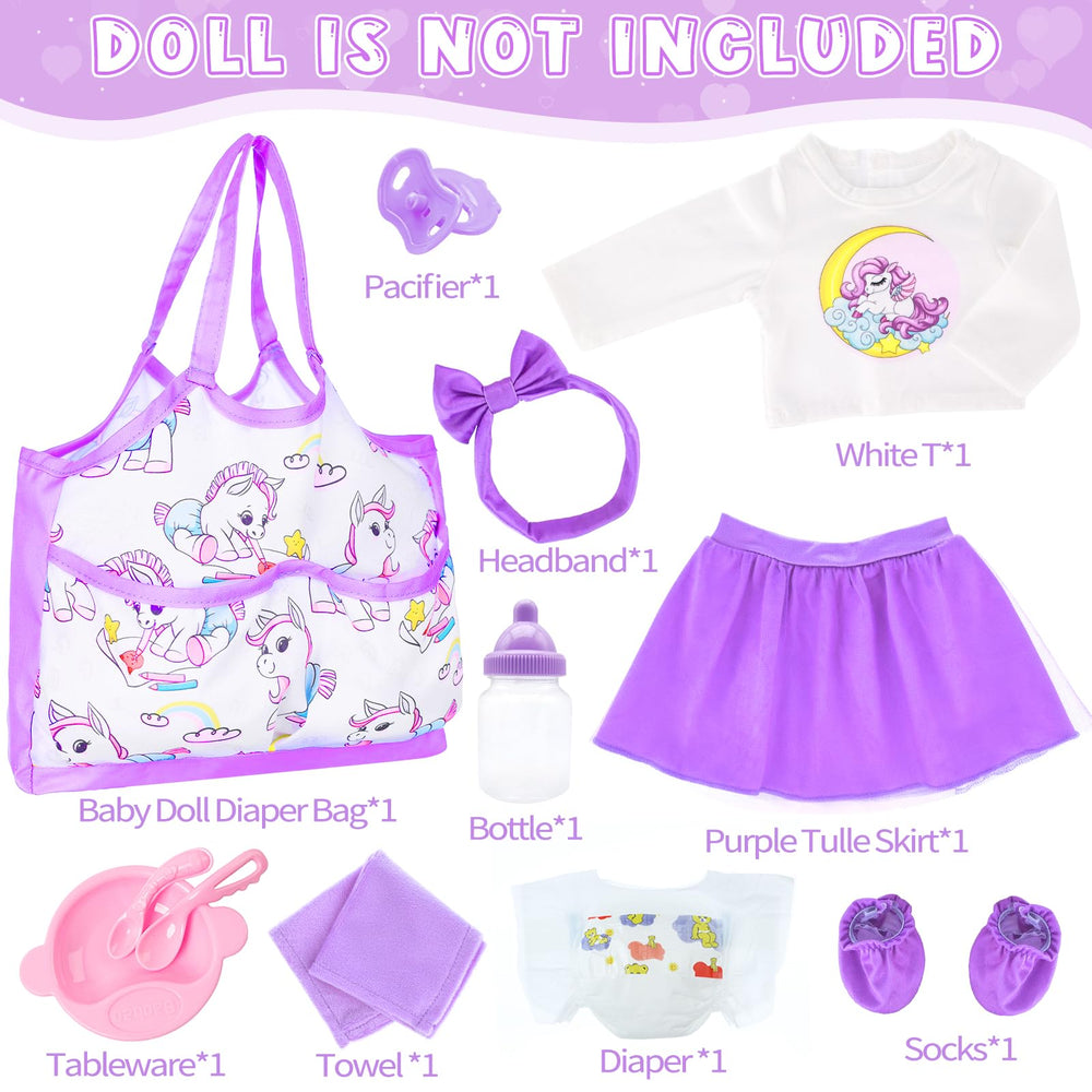 UNICORN ELEMENT milk bottles for realistic feeding play
