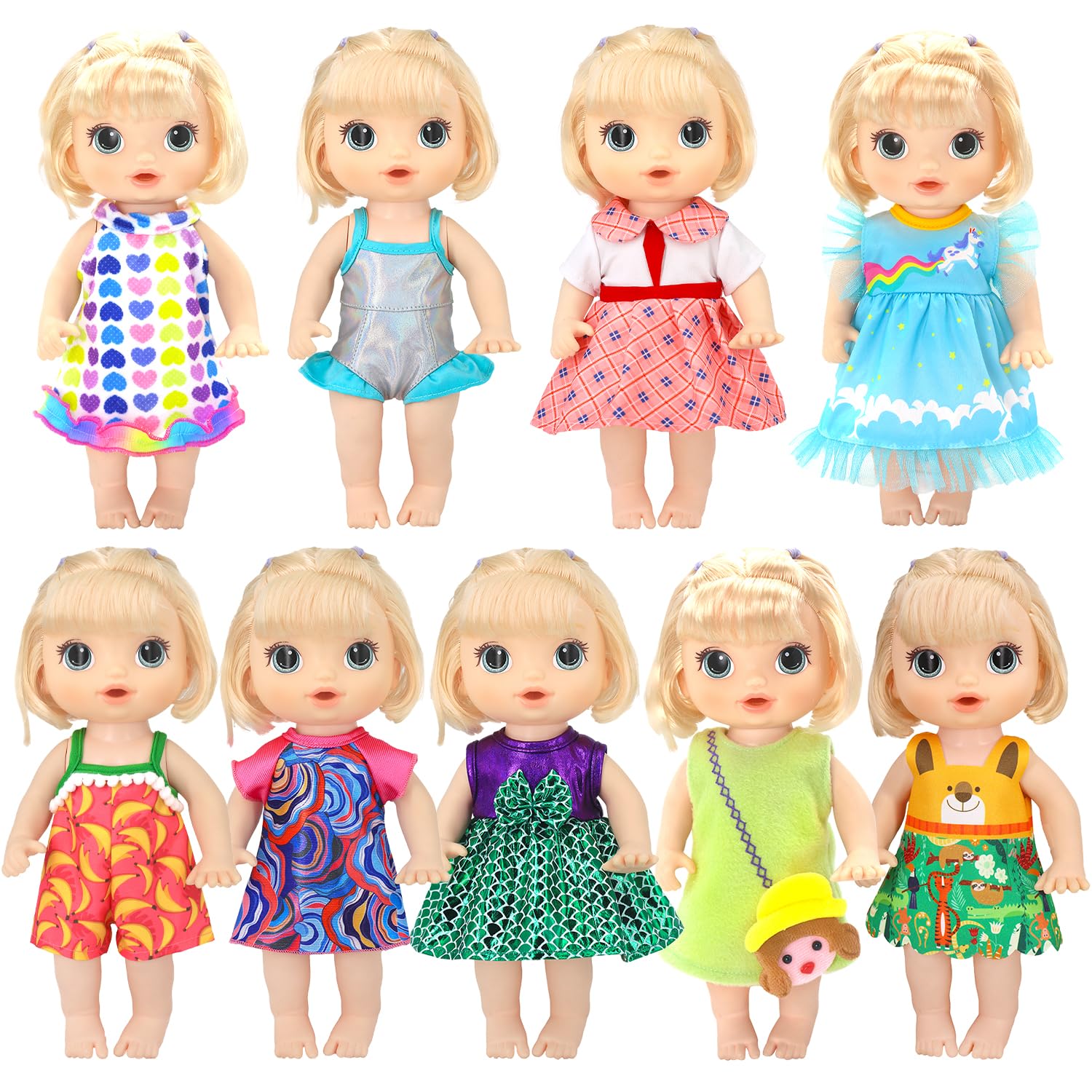UNICORN ELEMENT colorful outfits set enables quick, imaginative dressing for kids
