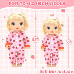 UNICORN ELEMENT paw-print jumpsuit provides comfy fit and playful charm for 10-12 inch dolls