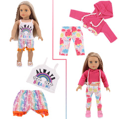 UNICORN ELEMENT 18-inch doll pyjamas bundle for cozy bedtime play.