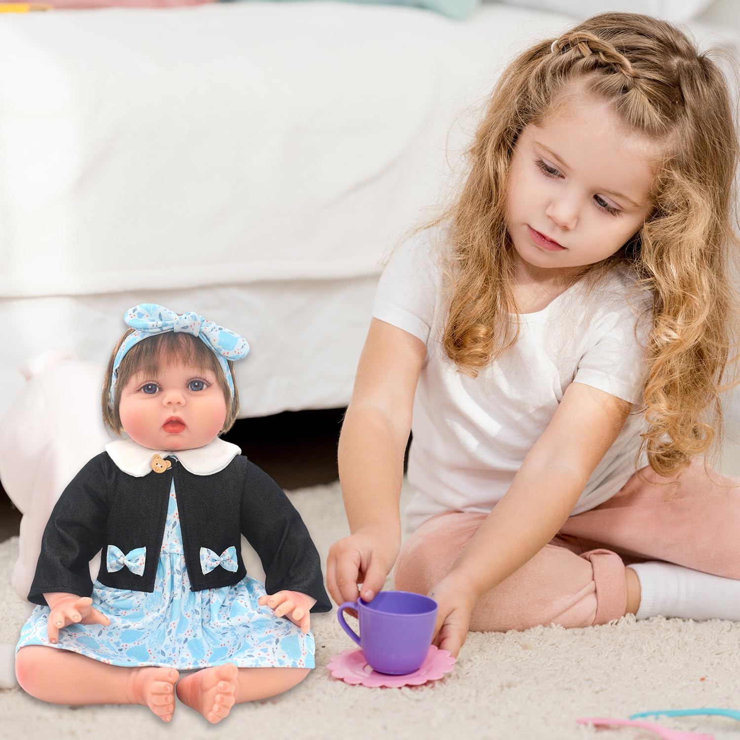 Unicorn Element Reborn Doll Clothes gift-ready set for birthdays and holidays