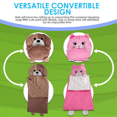 Unicorns & Robots Deer nap mat compact design supports travel and storage.