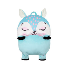 Unicorns & Robots Deer nap mat design features playful deer motif.