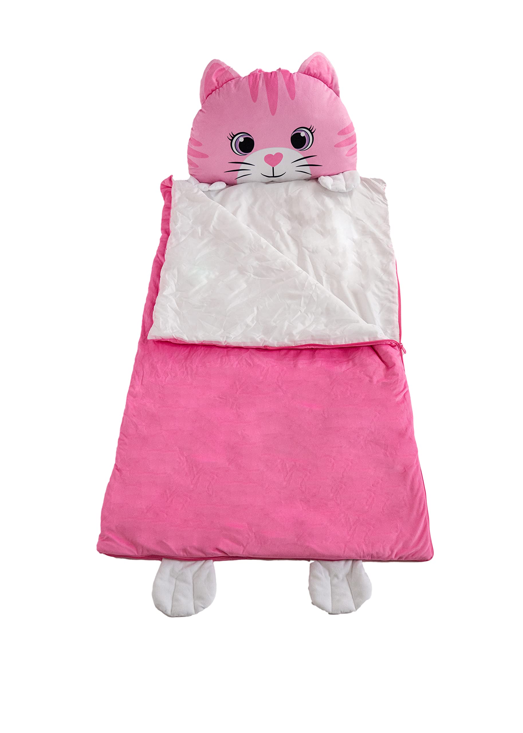 Nap Buddy cat sleeping bag extended for cozy at-home naps by Unicorns & Robots.