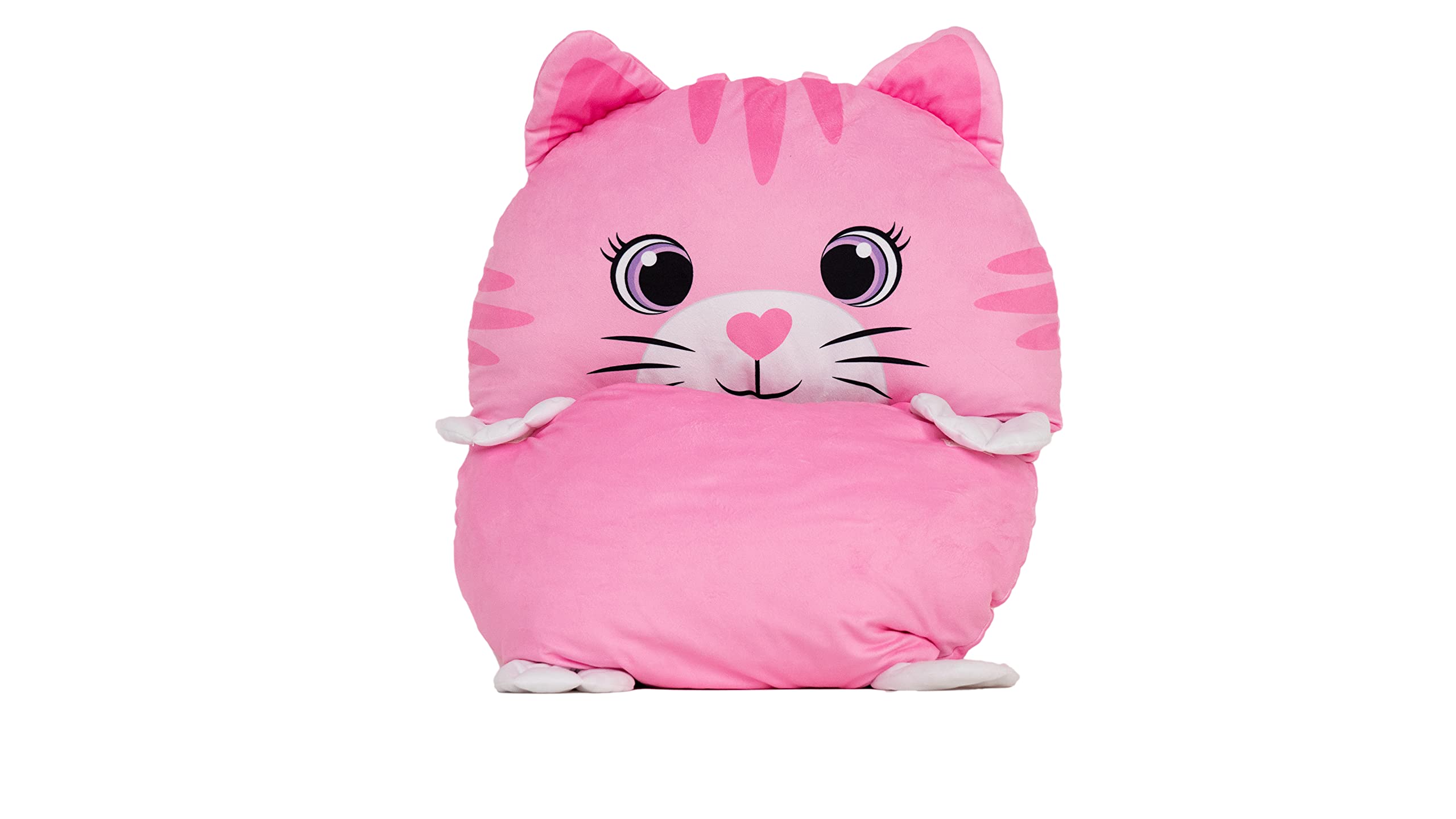 Nap Buddy sleeping bag cat travel-case-friendly design for sleepovers by Unicorns & Robots.
