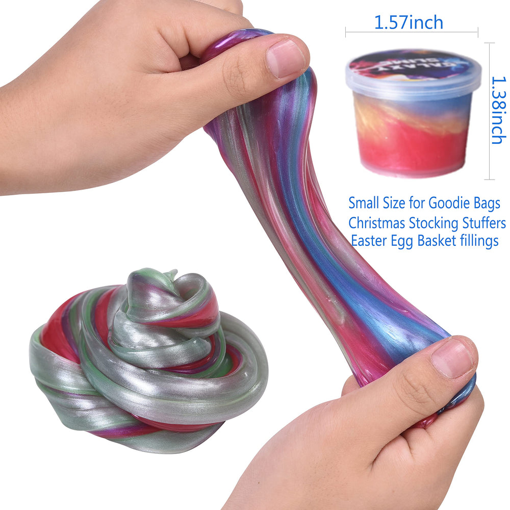 Unicoslm rainbow slime stocking stuffer sparks festive imagination.