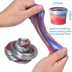 Unicoslm rainbow slime stocking stuffer sparks festive imagination.