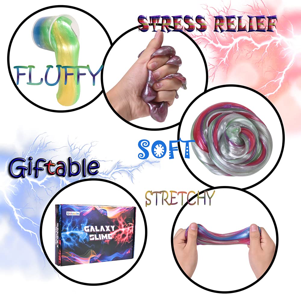 Unicoslm slime set supports quiet time and color exploration.