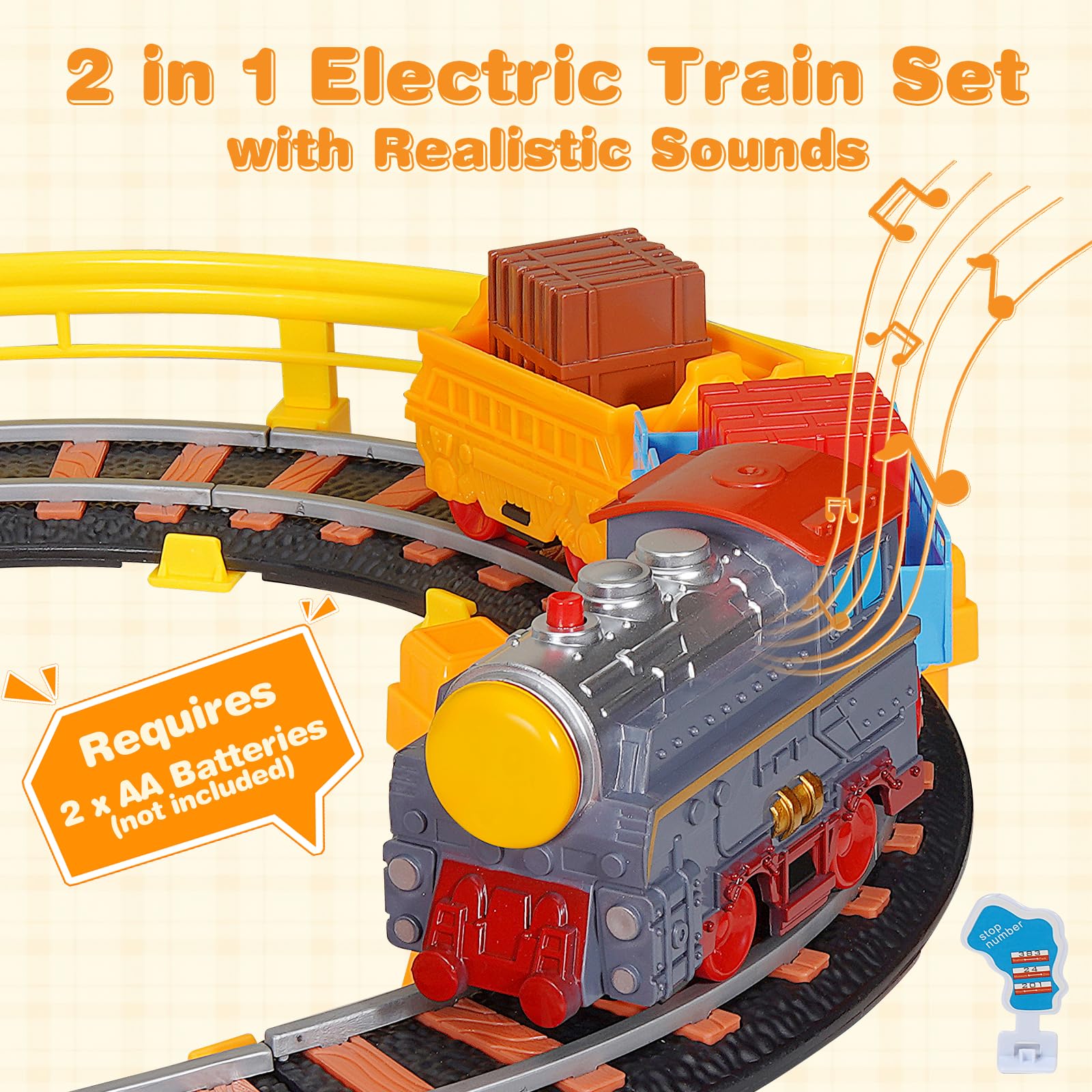 Unimoly train and car dual layout demonstrates versatile storytelling and creative layouts
