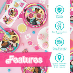 Unique Barbie party decorations kit for fast, coordinated party setup.