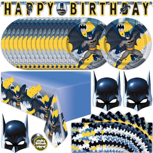 Unique Batman birthday banner enhances party decor and photo moments.