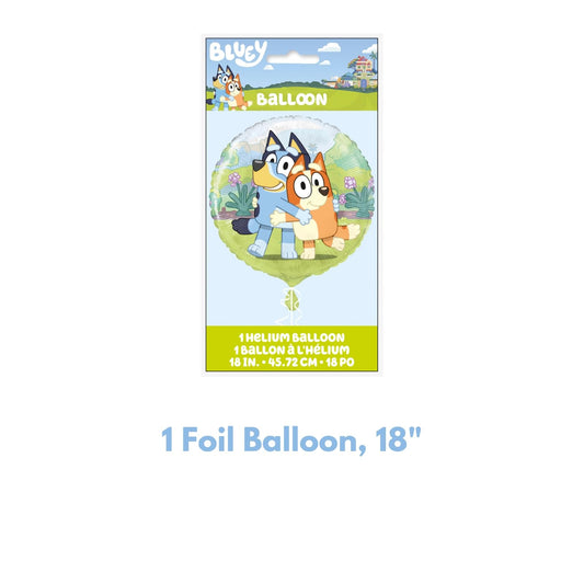 Unique Bluey latex 12-inch balloons set brings playful color to parties.