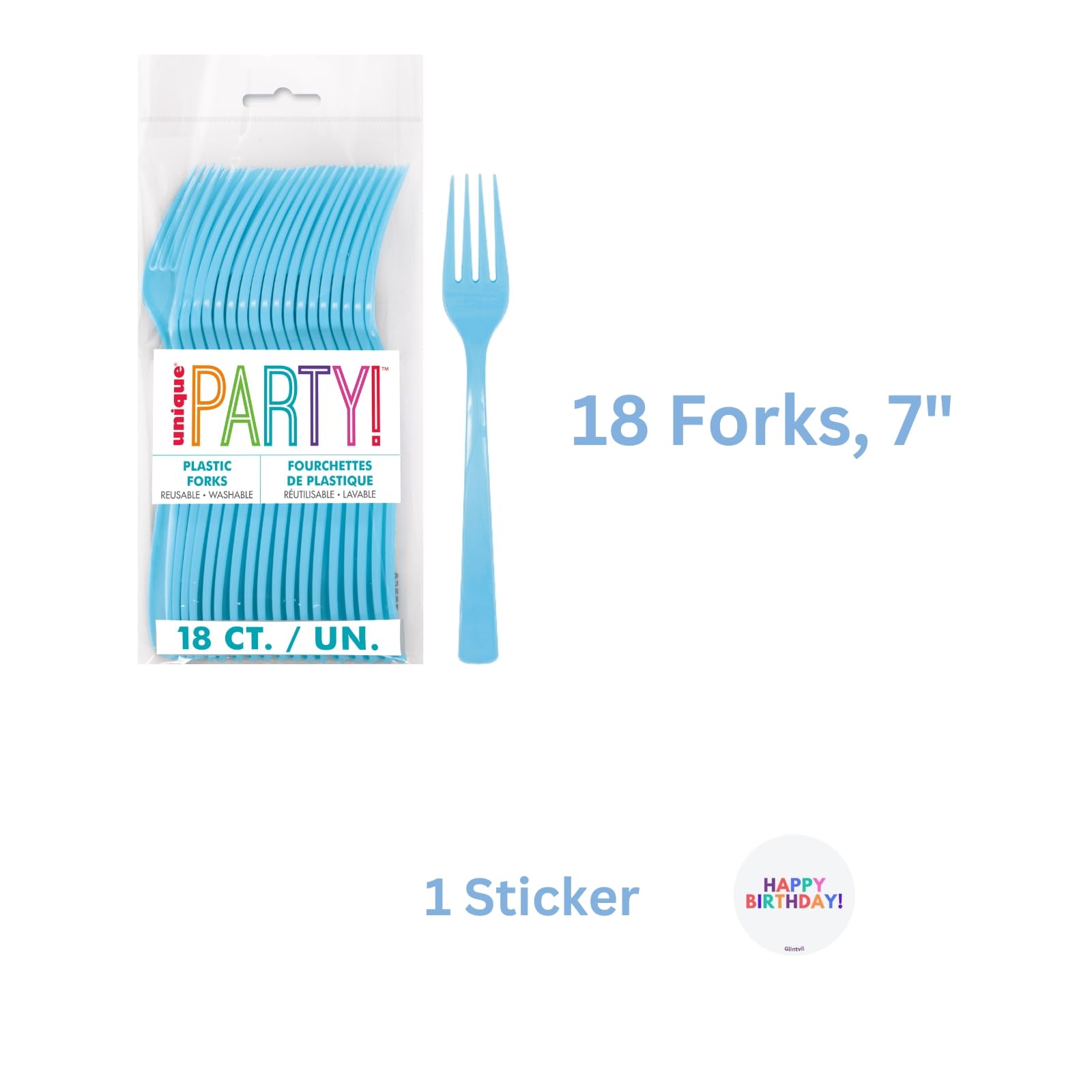 Unique Bluey forks 18-count for kid-friendly dining and easy serving