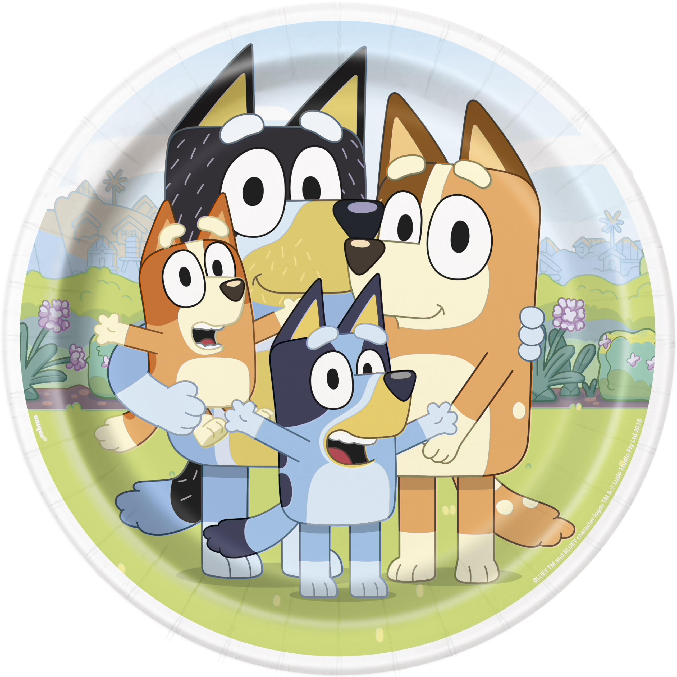 Unique Bluey Happy Birthday sticker for gift wrapping and decorations