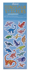 Unique dinosaur stickers in use for kids crafts and decor.