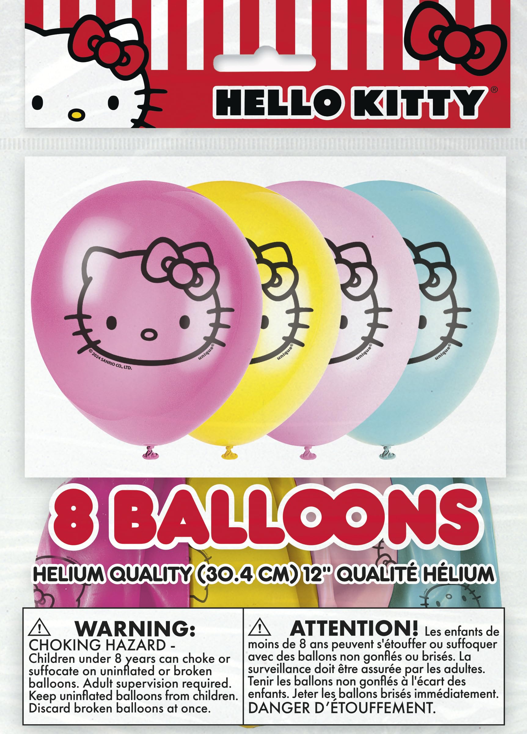 Unique Hello Kitty sticker enhances cake or gift toppers with a charming touch.