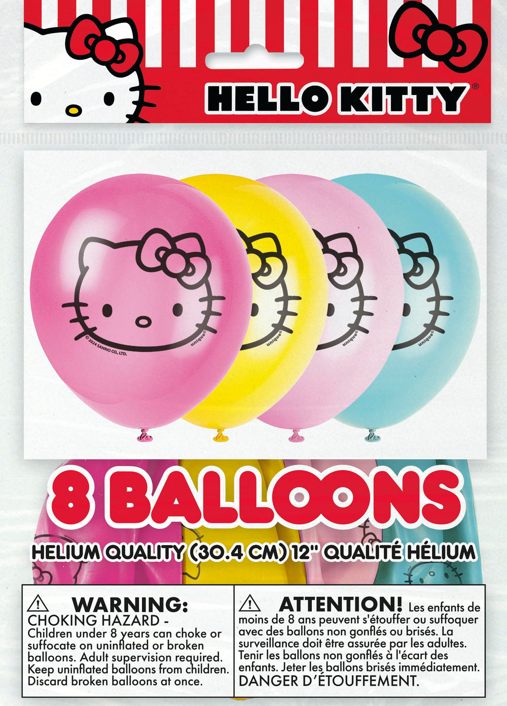 Unique Hello Kitty sticker enhances cake or gift toppers with a charming touch.