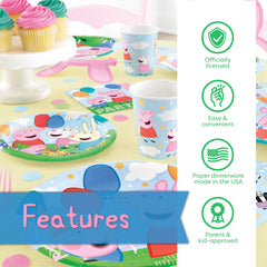 Unique Peppa Pig cups for drinks and mess-free fun.