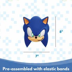 Officially licensed Unique Sonic masks laid out for easy gifting