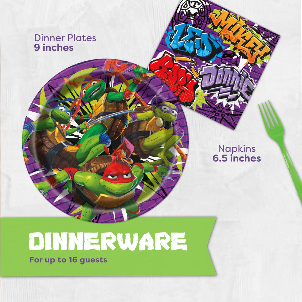 Unique TMNT napkins offer fun, practical cleanup plus themed flair.