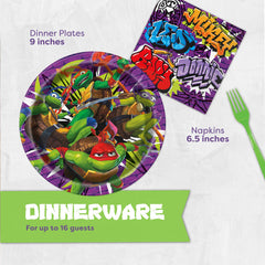 Unique TMNT napkins offer fun, practical cleanup plus themed flair.