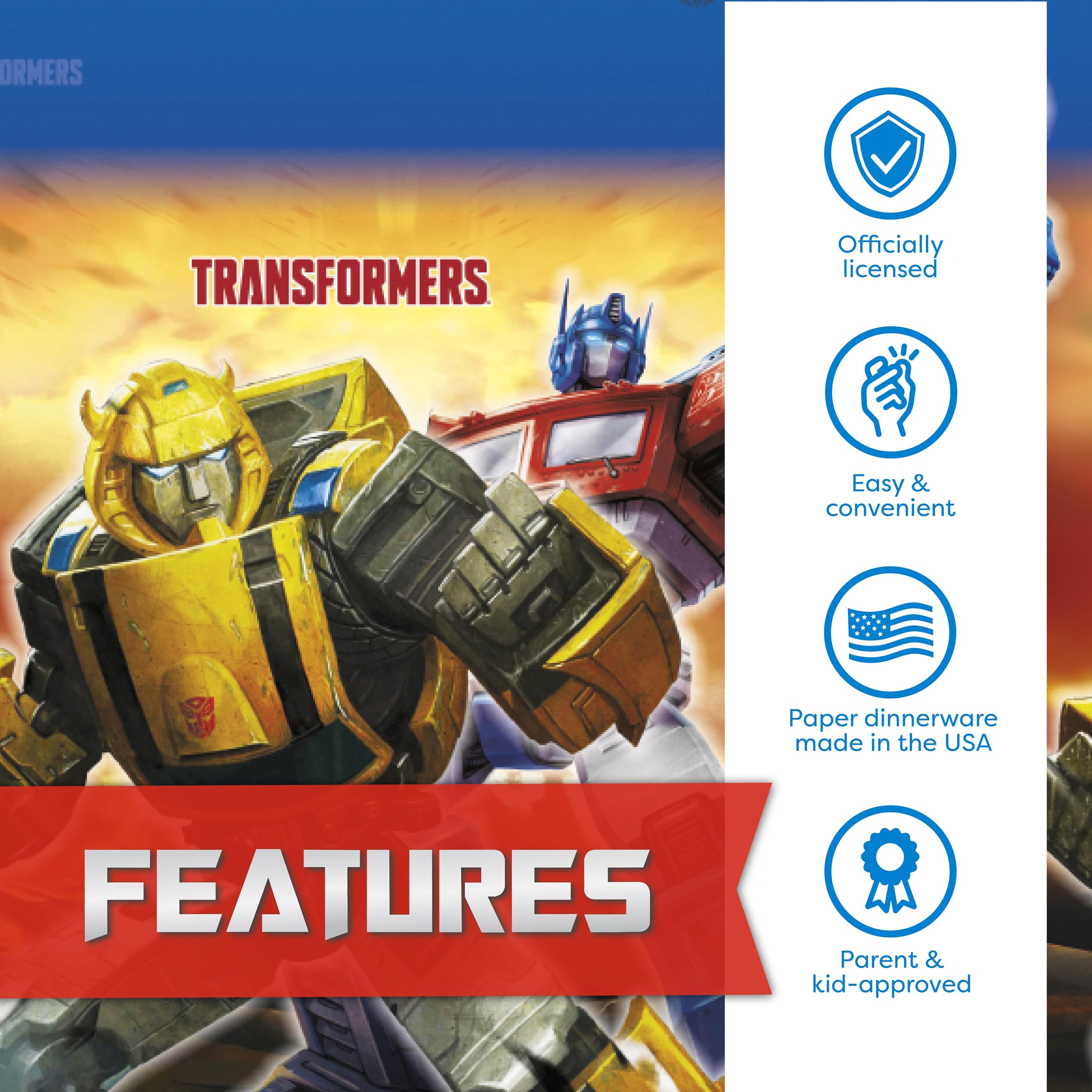 Unique Transformers napkins provide absorbent convenience for snacks and spills