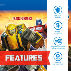Unique Transformers napkins provide absorbent convenience for snacks and spills
