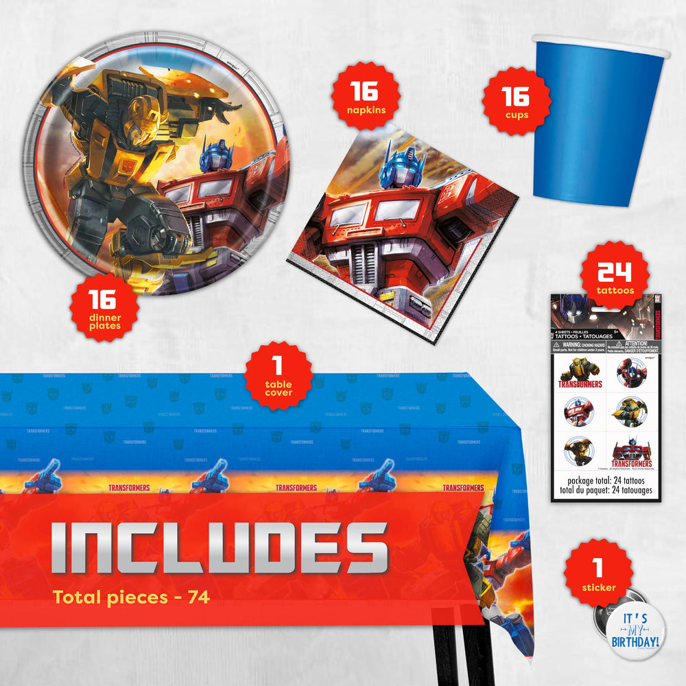 Unique Transformers plates feature action-packed design for kid-friendly meals
