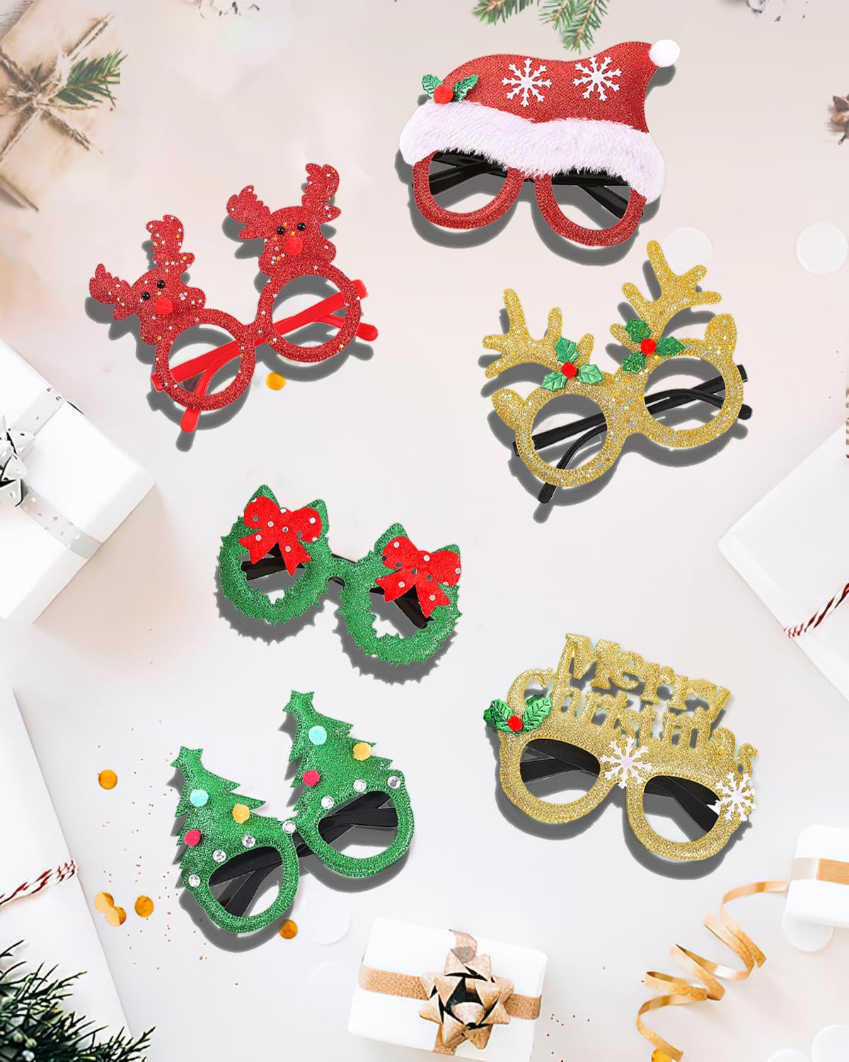 Unistylar glasses with bows offer charming festive flair for events.