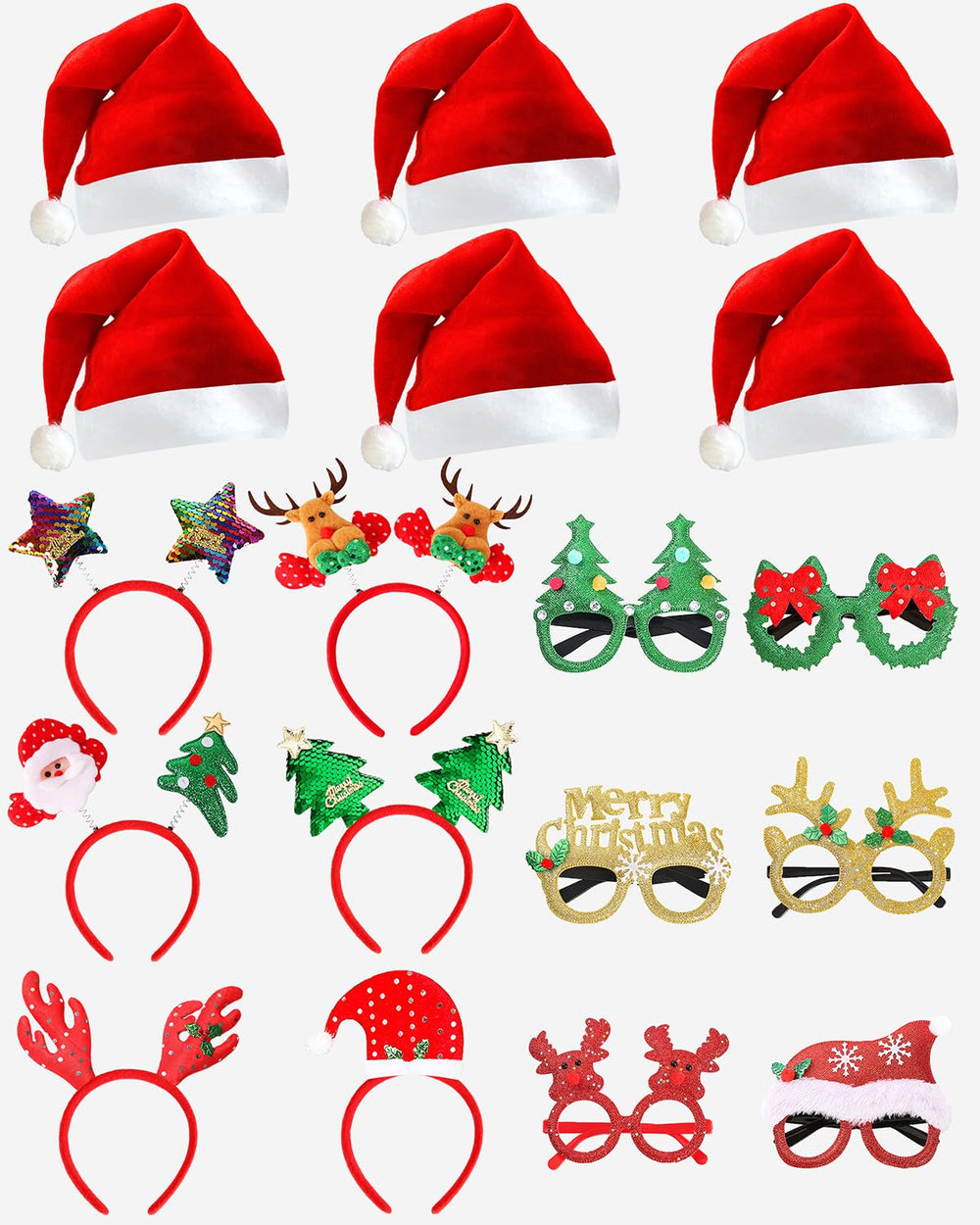 Unistylar Christmas headwear hat adds festive style for parties and photos.