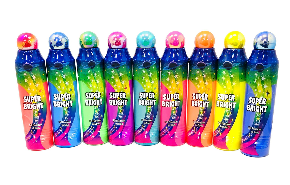 United Novelty Super Bright Fluorescent 4oz Bingo Dauber glows under blacklight for vibrant bingo sessions.