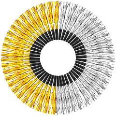Uniticber gold fringed noise maker for festive celebrations and attention-grabbing moments