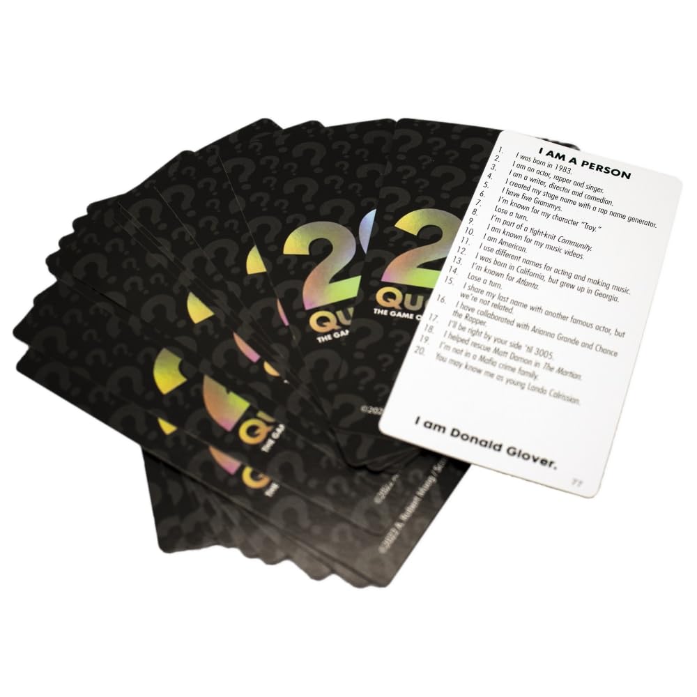 University Games 20 Questions chips to pace clue reading and scoring