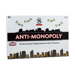 University Games Anti-Monopoly board game layout for family night and strategy